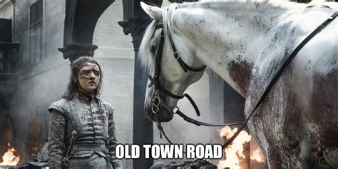 Arya's White Horse Scene Sparked 'Old Town Road' Memes.